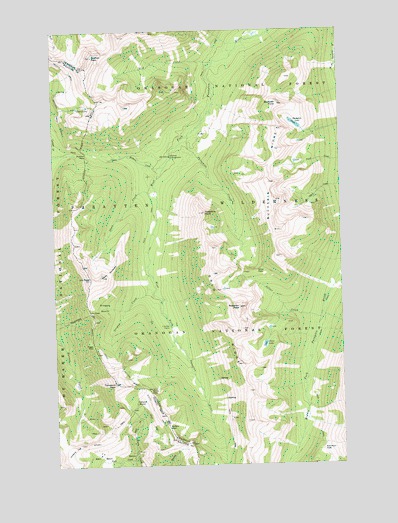 Pasayten Peak, WA USGS Topographic Map