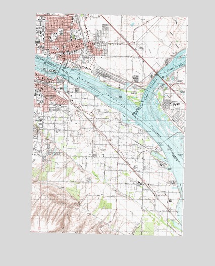 Pasco, WA USGS Topographic Map