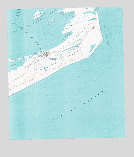 Pass Cavallo SW, TX USGS Topographic Map