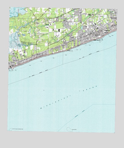 Pass Christian, MS USGS Topographic Map