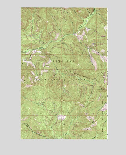 Pass Creek, WA USGS Topographic Map
