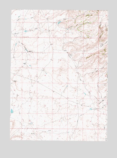 Pass Creek, WY USGS Topographic Map