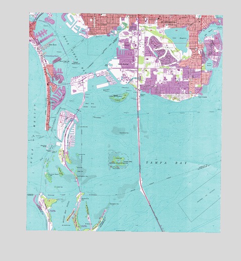 Pass-a-Grille Beach, FL USGS Topographic Map