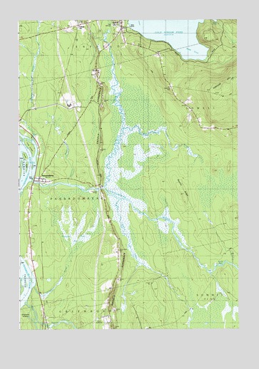 Passadumkeag, ME USGS Topographic Map