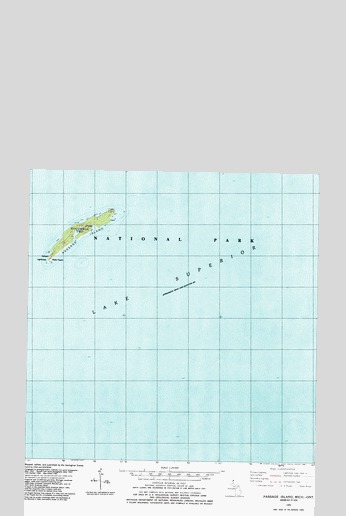 Passage Island, MI USGS Topographic Map