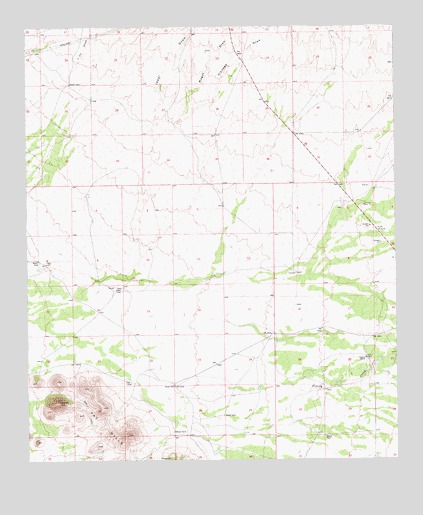 Pat Hills North, AZ USGS Topographic Map