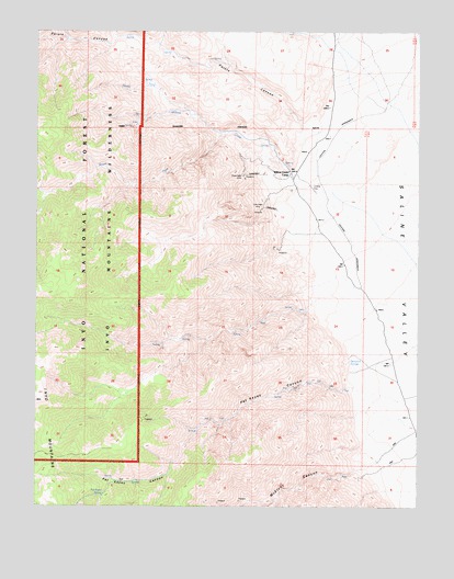 Pat Keyes Canyon, CA USGS Topographic Map