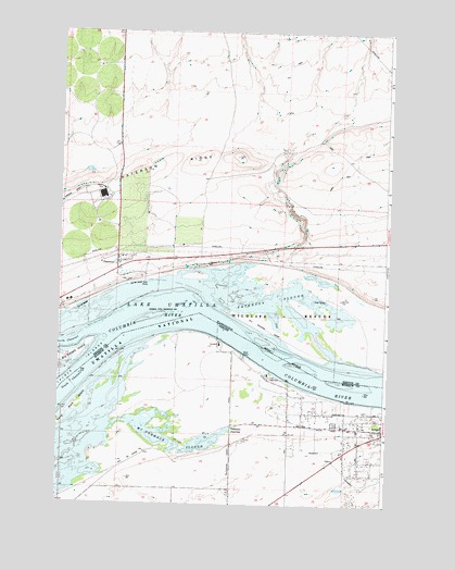 Paterson, WA USGS Topographic Map