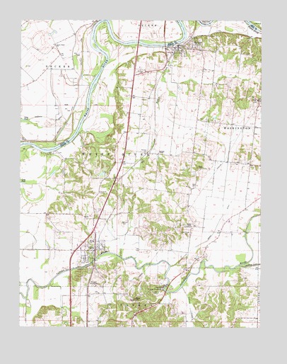 Patoka, IN USGS Topographic Map