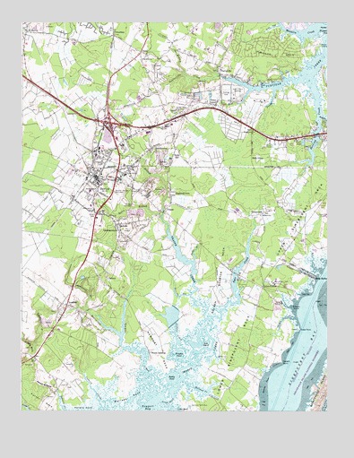 Berlin, MD USGS Topographic Map