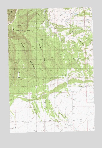 Patterson Canyon, MT USGS Topographic Map
