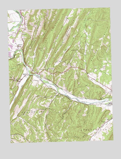 Patterson Creek, WV USGS Topographic Map