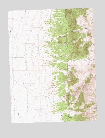 Patterson Pass, UT USGS Topographic Map