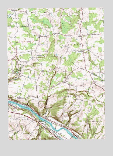 Pattersonville, NY USGS Topographic Map