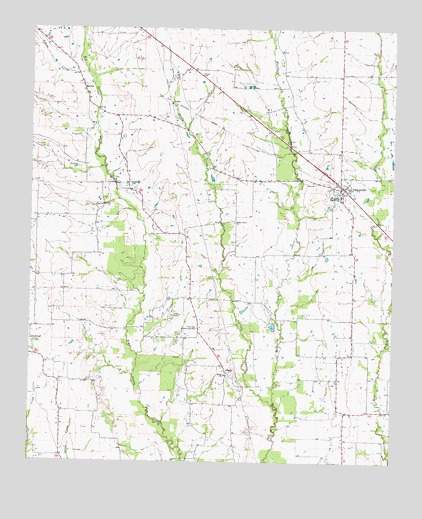 Pattonville, TX USGS Topographic Map