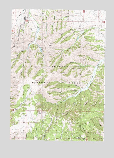 Paul Reservoir, ID USGS Topographic Map