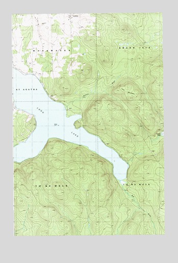 Paulette Brook, ME USGS Topographic Map
