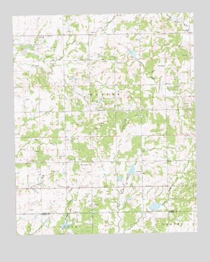 Pauls Valley NE, OK USGS Topographic Map