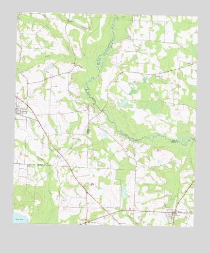 Berlin East, GA USGS Topographic Map