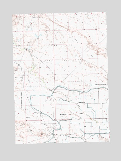 Pavillion Butte, WY USGS Topographic Map