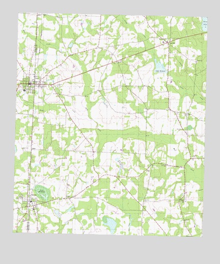 Pavo, GA USGS Topographic Map