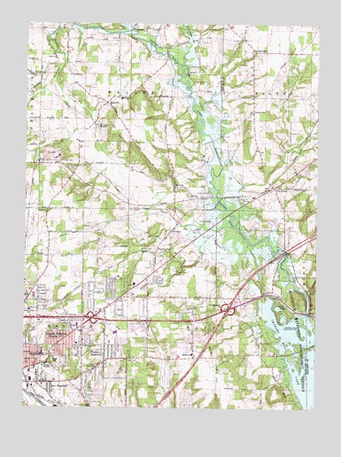 Pavonia, OH USGS Topographic Map