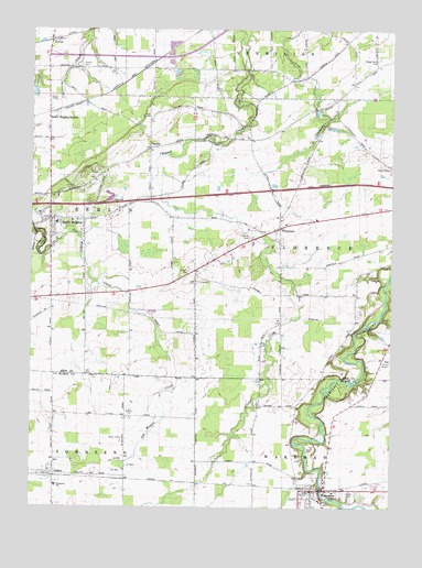Berlin Heights, OH USGS Topographic Map