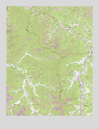 Pax, WV USGS Topographic Map