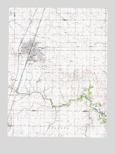 Paxton, IL USGS Topographic Map