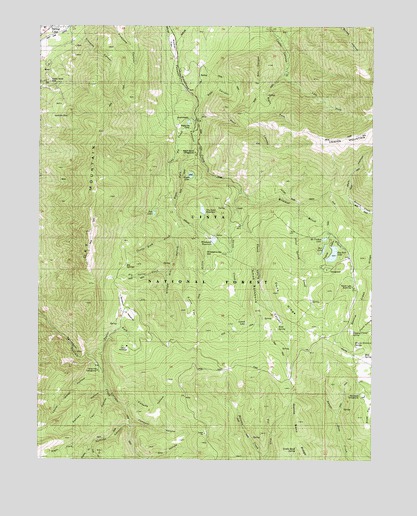 Payson Lakes, UT USGS Topographic Map