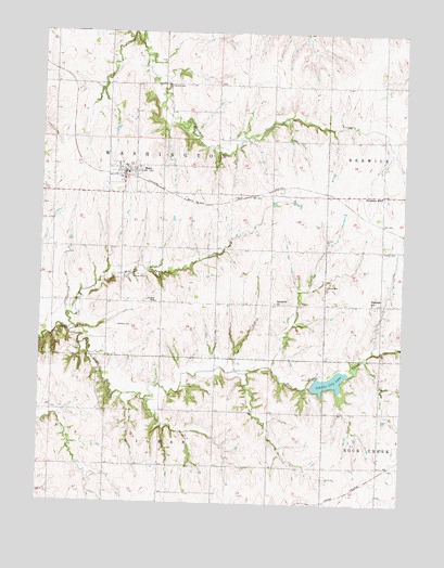 Bern, KS USGS Topographic Map
