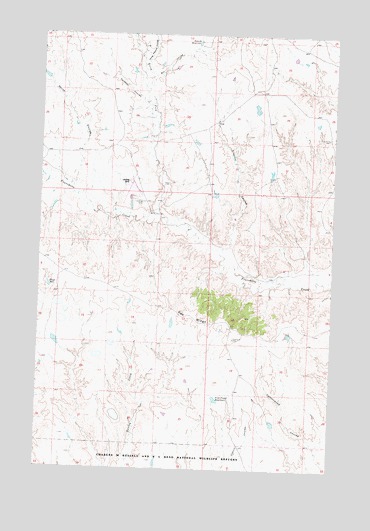 Pea Ridge, MT USGS Topographic Map