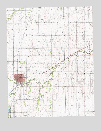 Peabody, KS USGS Topographic Map