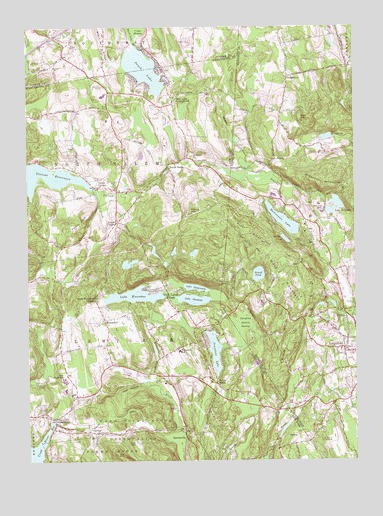 Peach Lake, NY USGS Topographic Map