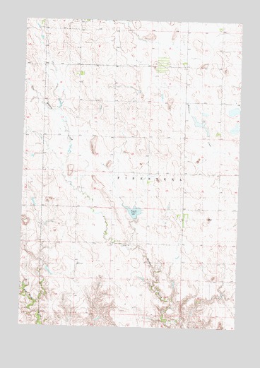 Peach Lake, SD USGS Topographic Map