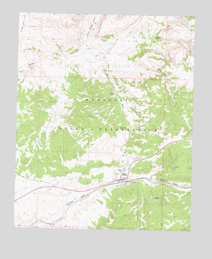 Peach Springs, AZ USGS Topographic Map