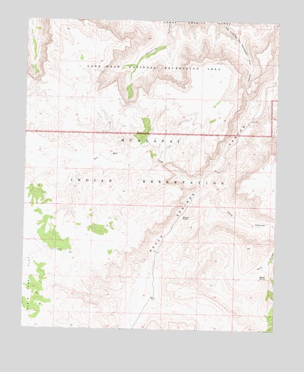 Peach Springs Canyon, AZ USGS Topographic Map