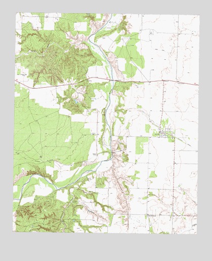 Peacock, TX USGS Topographic Map
