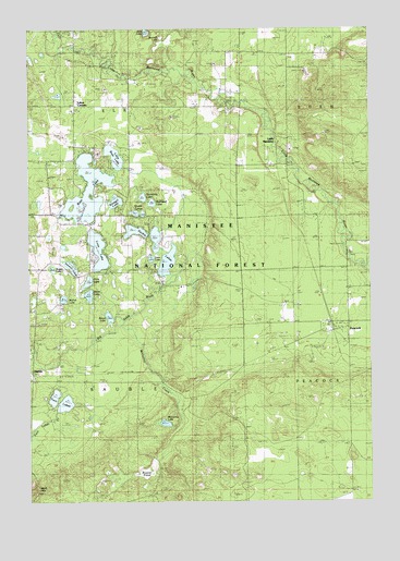 Peacock, MI USGS Topographic Map