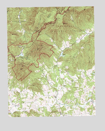 Peaks of Otter, VA USGS Topographic Map