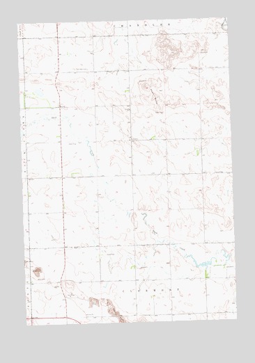 Pearl Butte, ND USGS Topographic Map