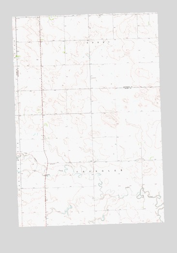 Pearl Butte NW, ND USGS Topographic Map