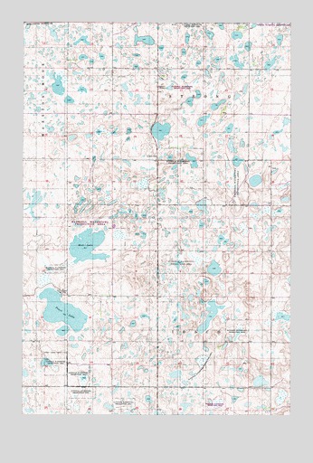 Pearl Lake, ND USGS Topographic Map