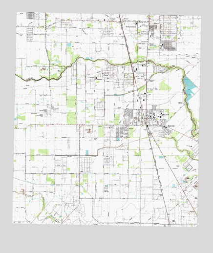 Pearland, TX USGS Topographic Map