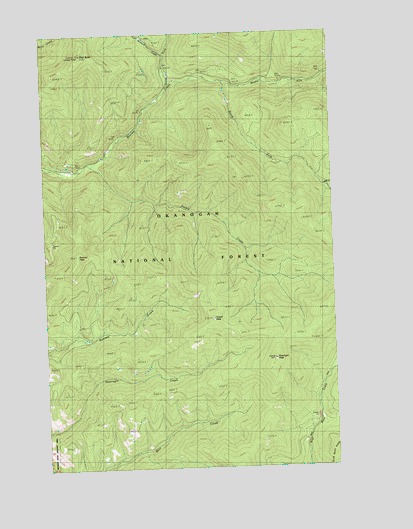 Pearrygin Peak, WA USGS Topographic Map