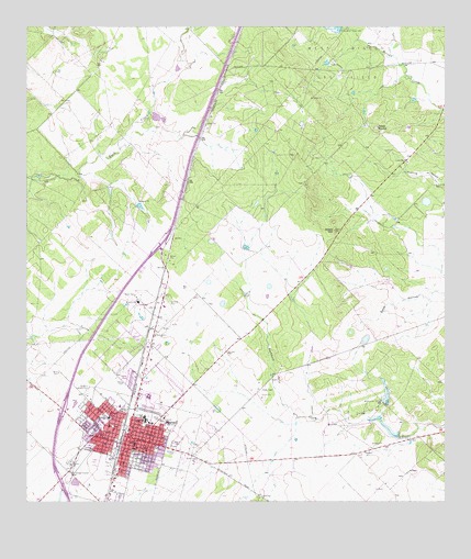 Pearsall North, TX USGS Topographic Map