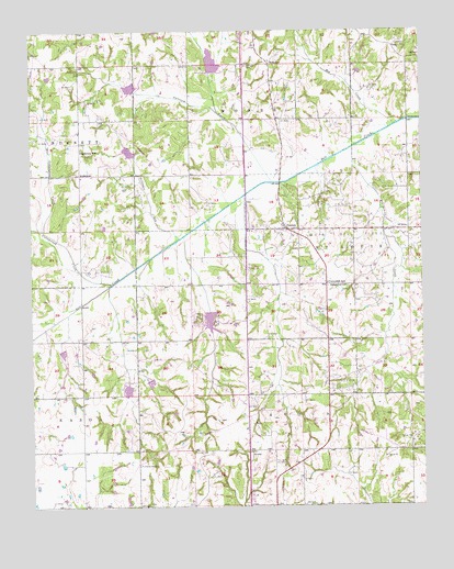 Pearson, OK USGS Topographic Map
