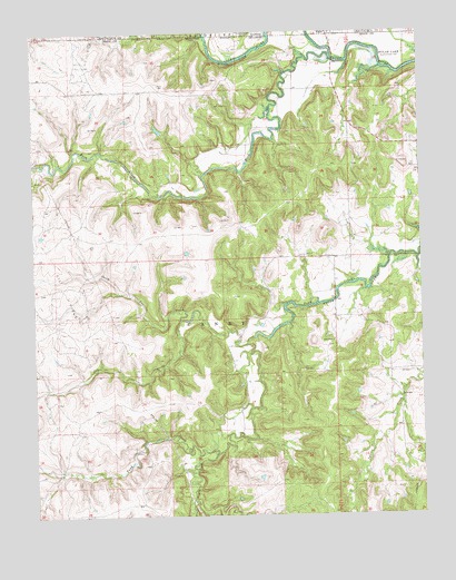 Pearsonia NE, OK USGS Topographic Map