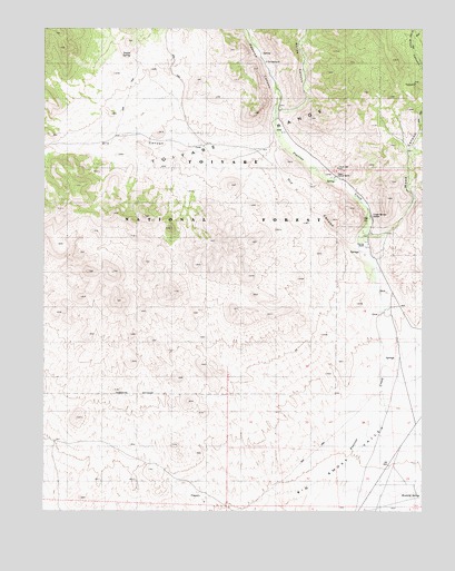 Peavine Ranch, NV USGS Topographic Map