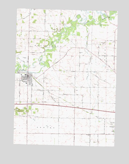Pecatonica, IL USGS Topographic Map